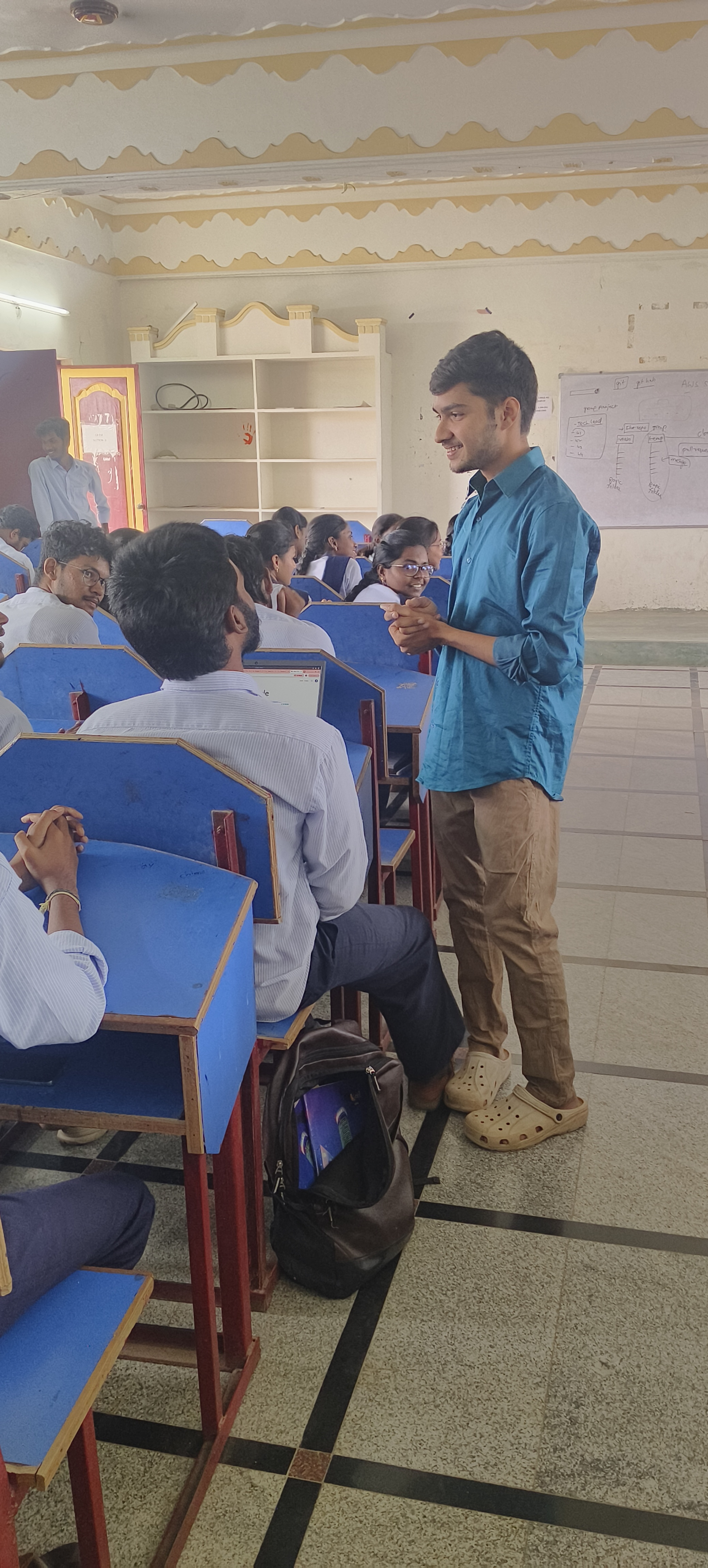 Outreach presentation in seminar hall